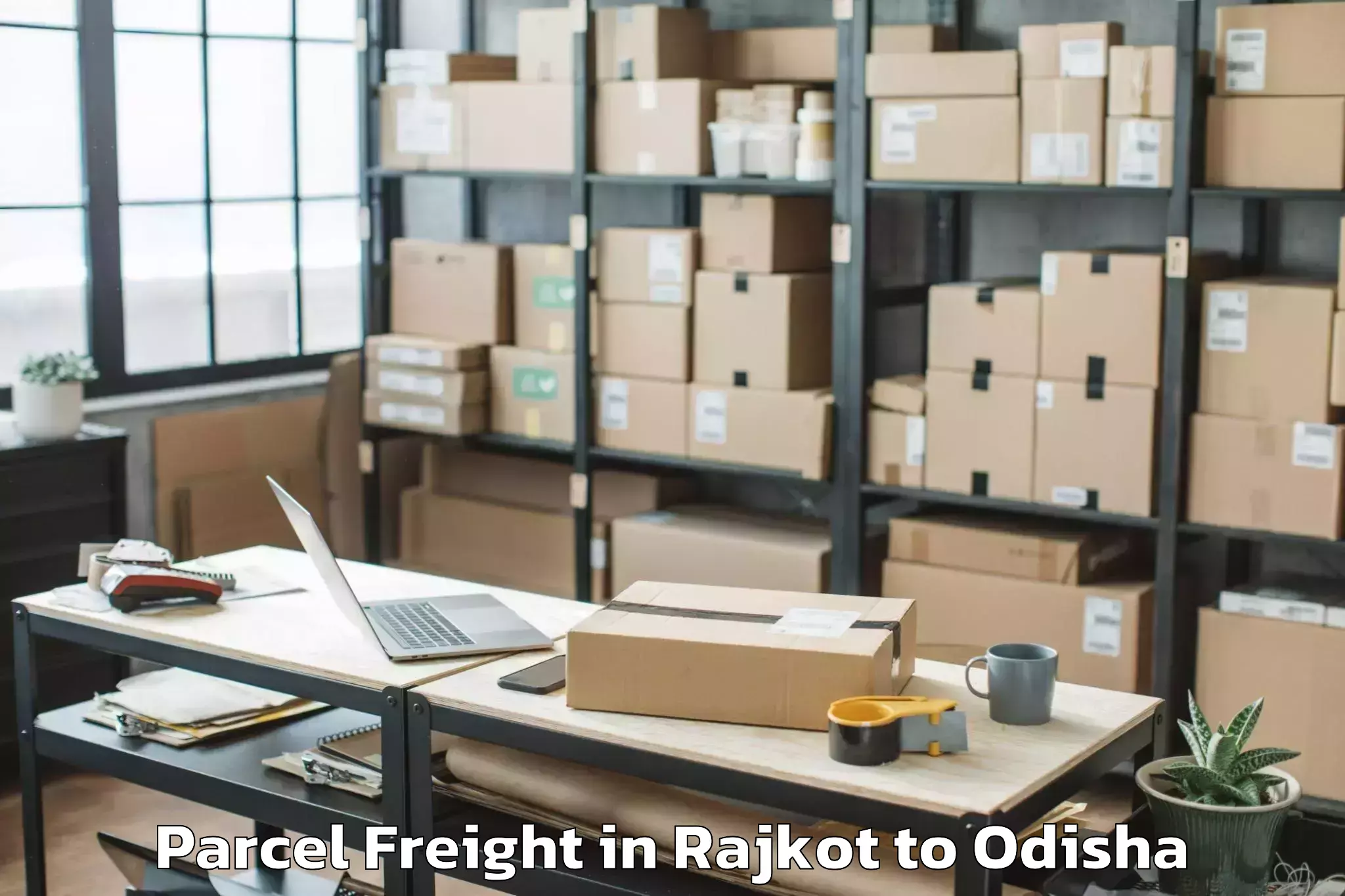 Book Rajkot to Tigiria Parcel Freight